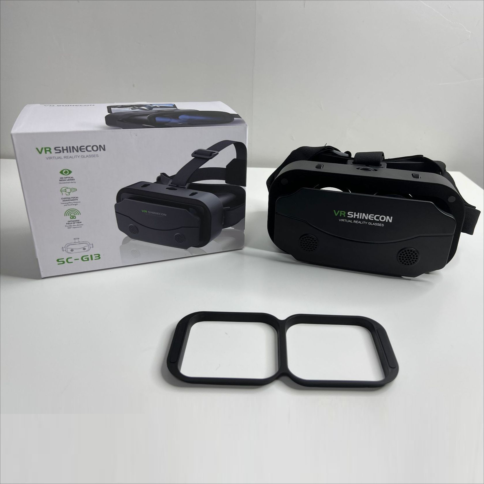 Temu Casque VR : Lunettes De Mobile 3D Avec Lentilles Pour TéLéPhone Pour Iphone Et Smartphone - Casque VR Haut De Gamme, ExpéRience 3D