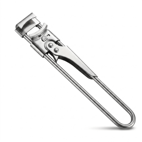 Adjustable Stainless Steel Can Opener, Heavy-Duty Jar And Bottle Cap Opener, for Gripper with Ergonomic Handle, -Friendly Kitchen Tool, Suitable for People with Weak Hand Strength, Seniors, And Women, Tool for Easy Lid Removal