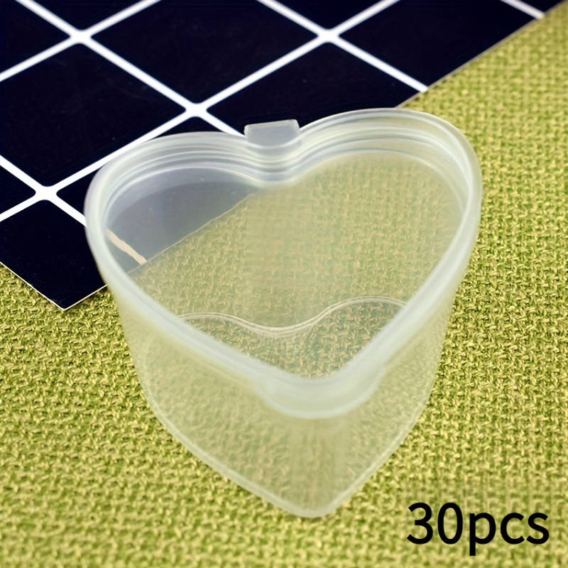 Image of 30pcs Mini Heart-shaped Dipping Sauce Containers With Lids, Transparent Portioning Boxes, Leak-proof And Airtight Storage Containers, Scratch-resistant And Durable Food Containers