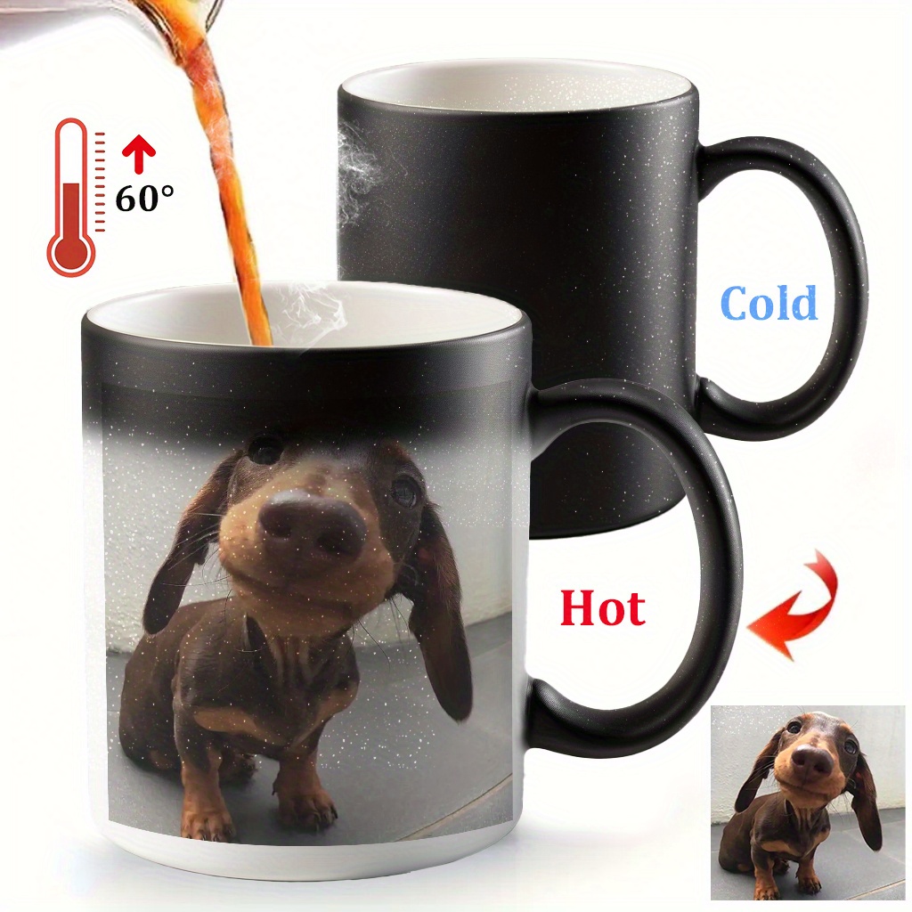 

Personalized Color-changing Coffee Mug - Heat Sensitive, Reusable, Ideal For Birthday & Holiday Gifts