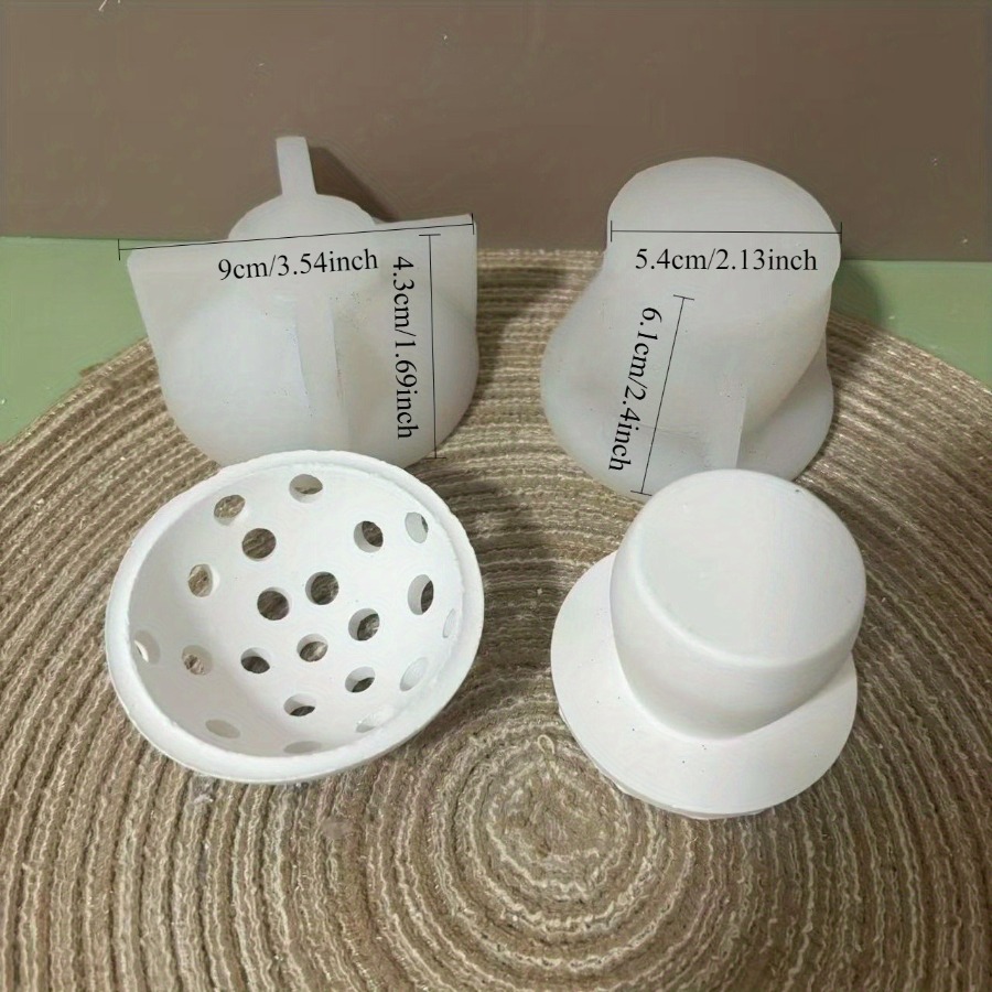 Image of Silicone Mold For Large And Small Mushroom Set - Autumn-themed Mold For Candle Making And Plaster Casting