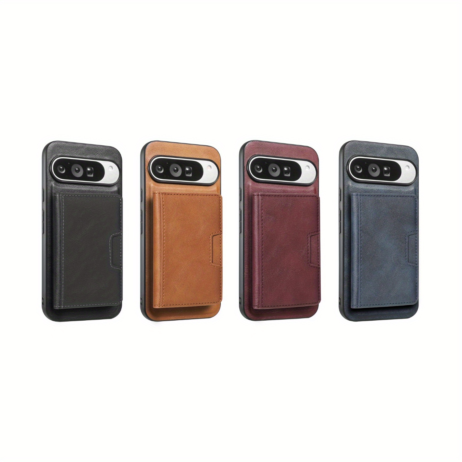 ZORSOME Custodia a portafoglio 2 in 1 staccabile in pelle per Google Pixel 7 Pro, custodia protettiva a portafoglio magnetica con supporto + porta carte, caffè