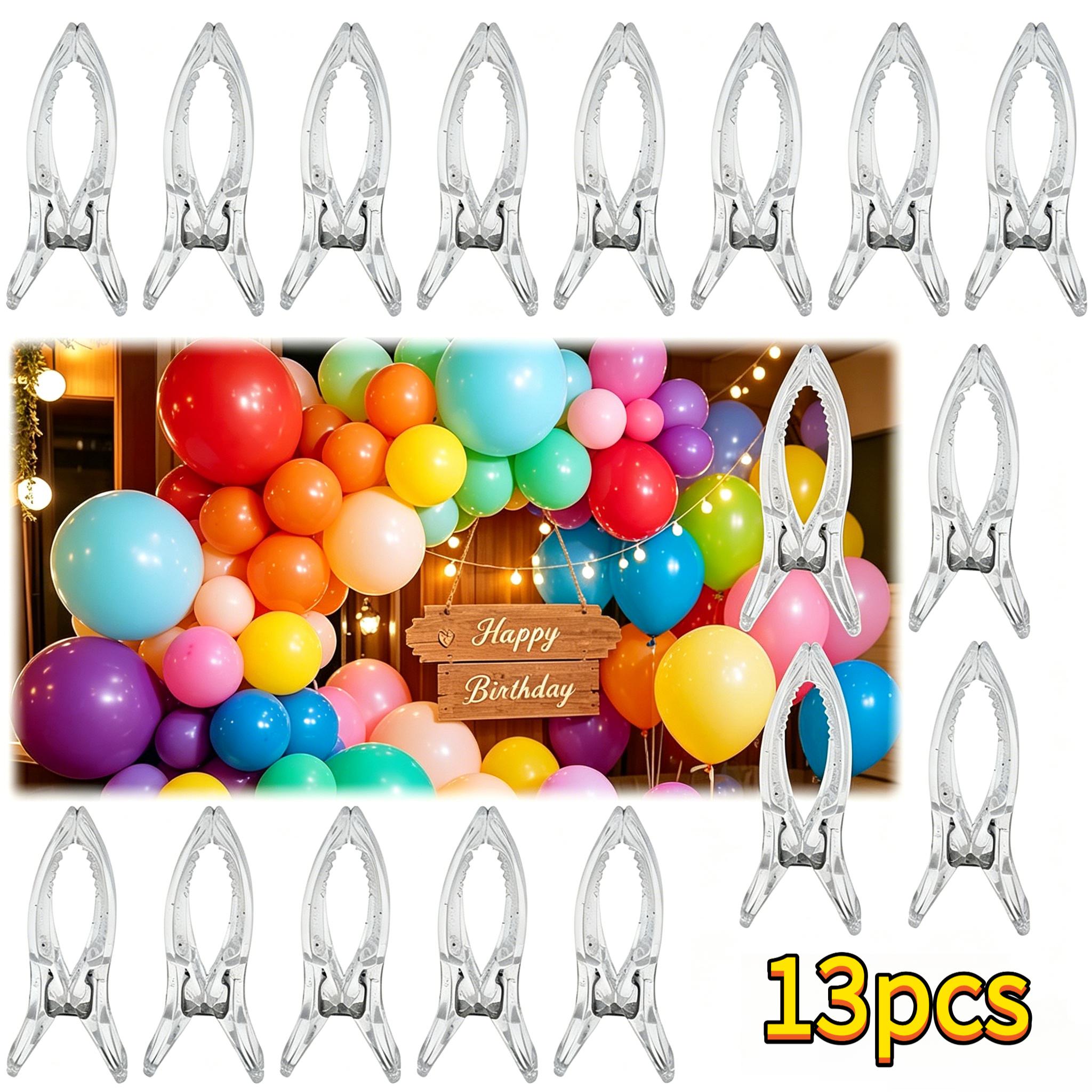 TEMU 13pcs Clips à Ressort en Plastique Transparent, Grande Taille, de Base Antidérapante, Clips de Fixation Multifonctionnels, Adaptés aux Arches de