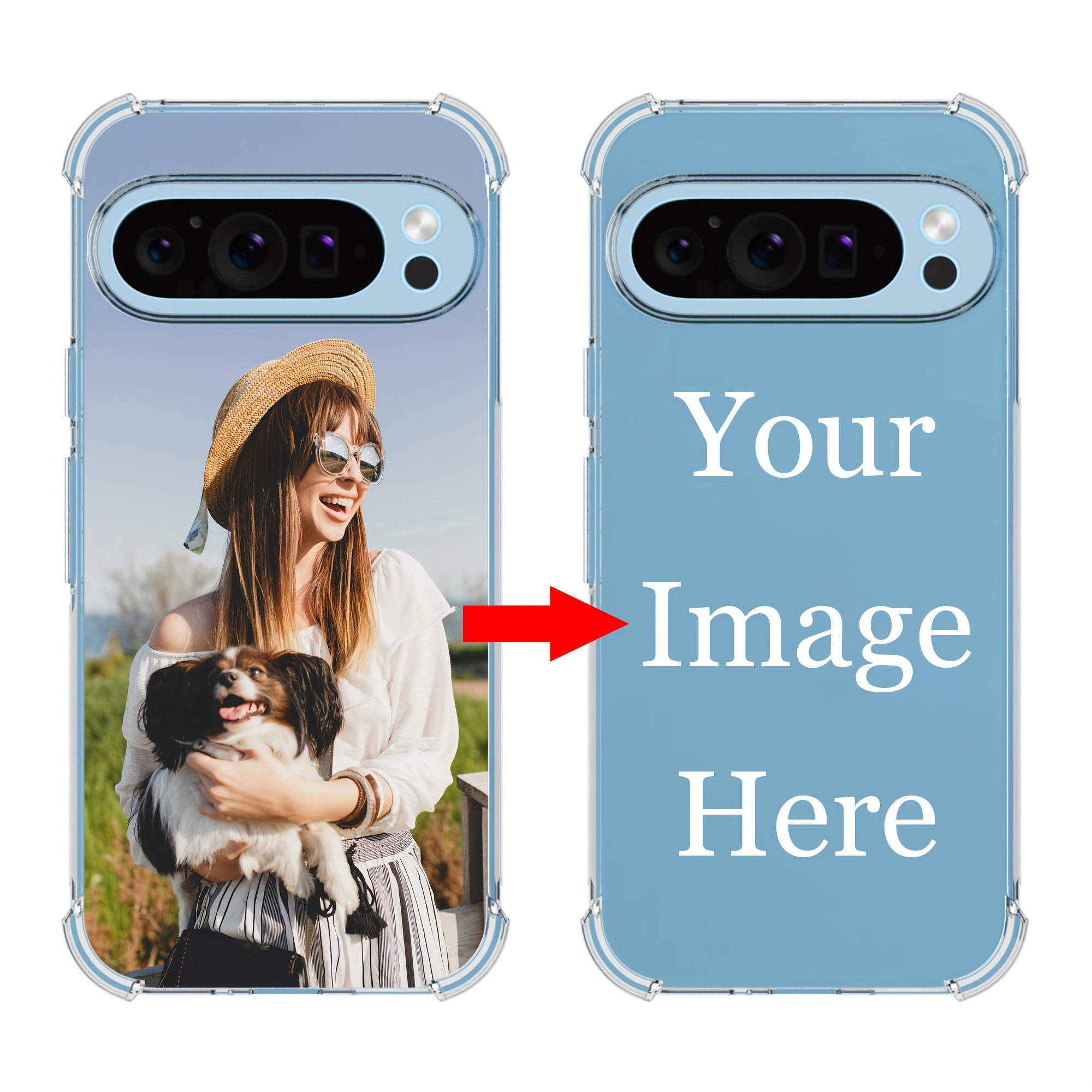 TEMU Custom Phone Cases // Custom Transparent Phone Cases Suitable For Google Models, Personalized Image Custom Phone Cases Compatible With Google