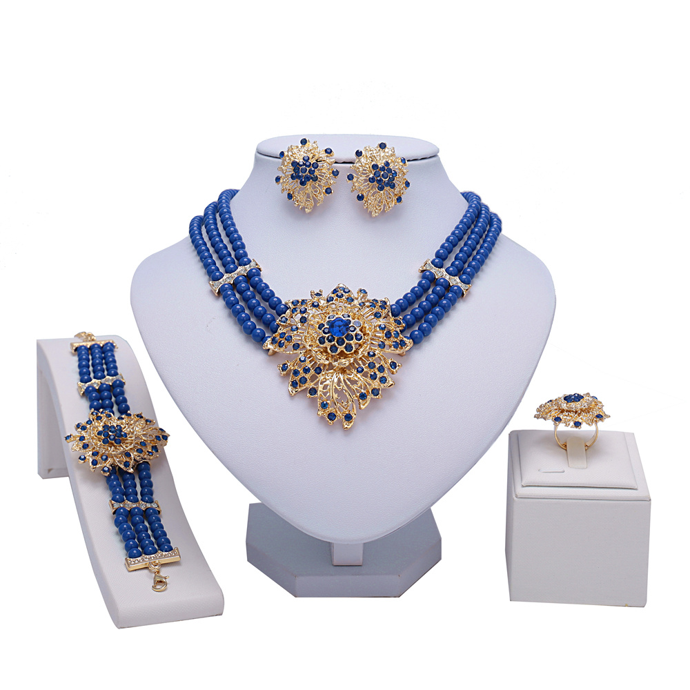 Middle Eastern Women's Triple Row Jewelry Set