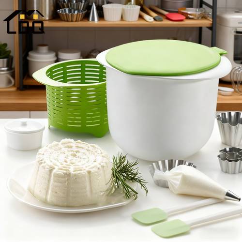 cheese making with mold silicone cheese tofu press maker with filter drain home cheese making supplies green cheese mold stamper