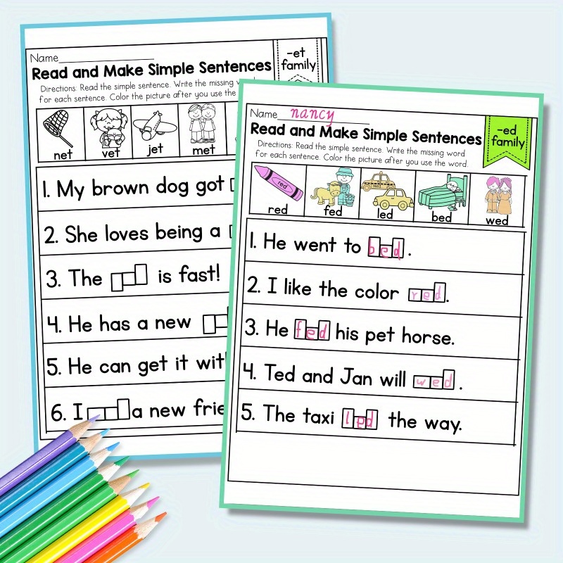 A Book for Children to Learn Sentences: Packed with Valuable Content, Essential for Starting Their Education, And an Excellent Resource for Early Learning.