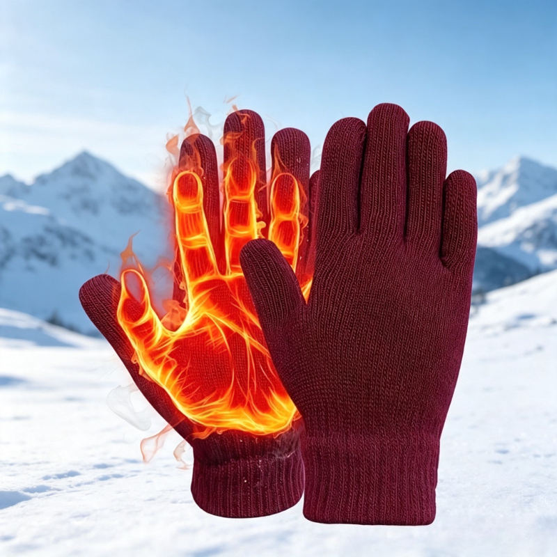 Thickened Warm Full-Finger Gloves for Autumn and Winter Outdoor Riding