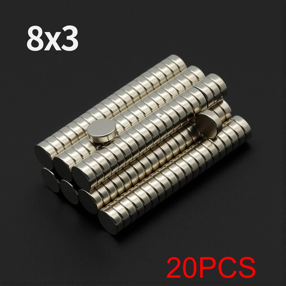 Refrigerator Magnets 8x3mm Magnet N35 Magnetic Round Magnets For Home, Kitchen, Office