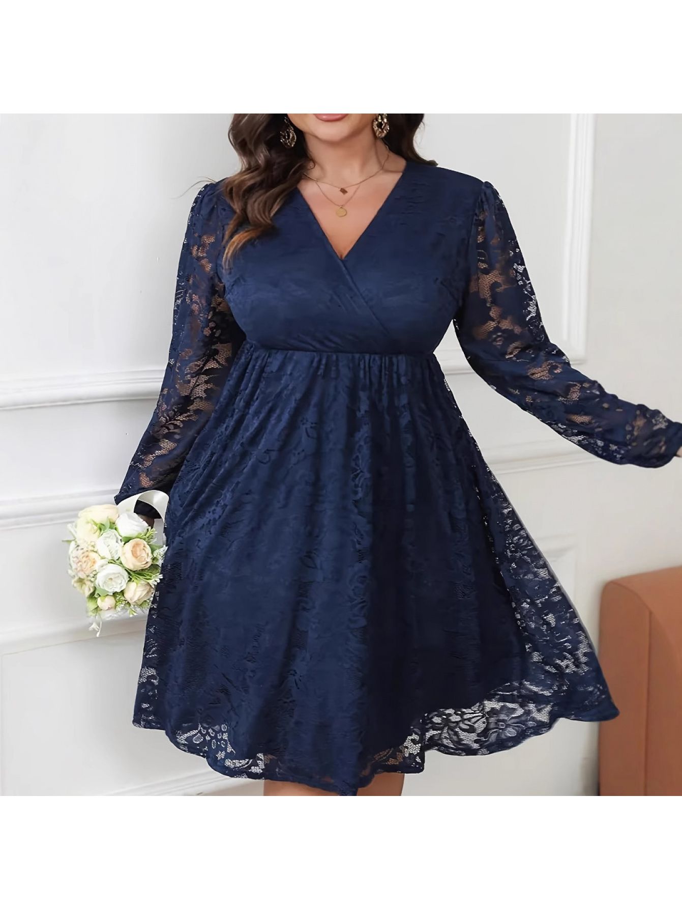 plus size navy blue dress sold on Temu United States plus size navy blue dress sold on Temu United States