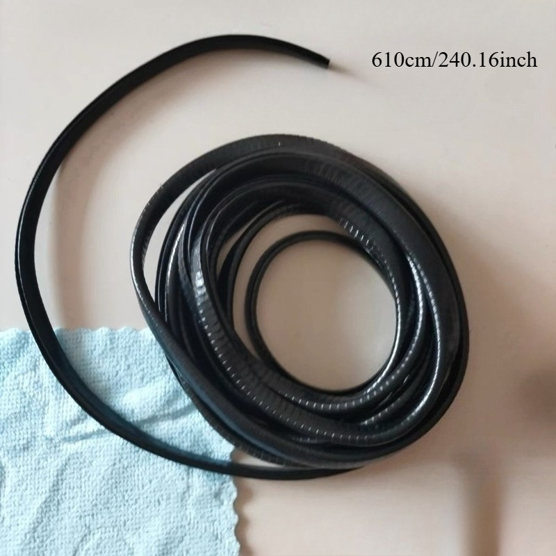 Image of 610cm/240.16inch Black Anti-collision Strip, Automotive Accessories, Car Protection Strip, Door Anti-collision Strip, Protects Your Vehicle