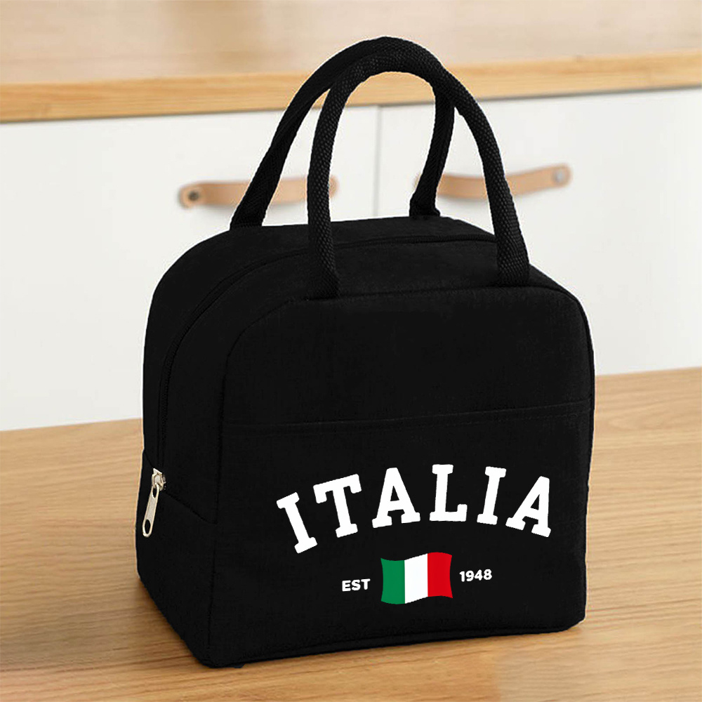 TEMU 1 sac à déjeuner sur le thème du drapeau italien, conçu pour une rétention de la chaleur et du froid, idéal pour ou les voyages, sûr pour non