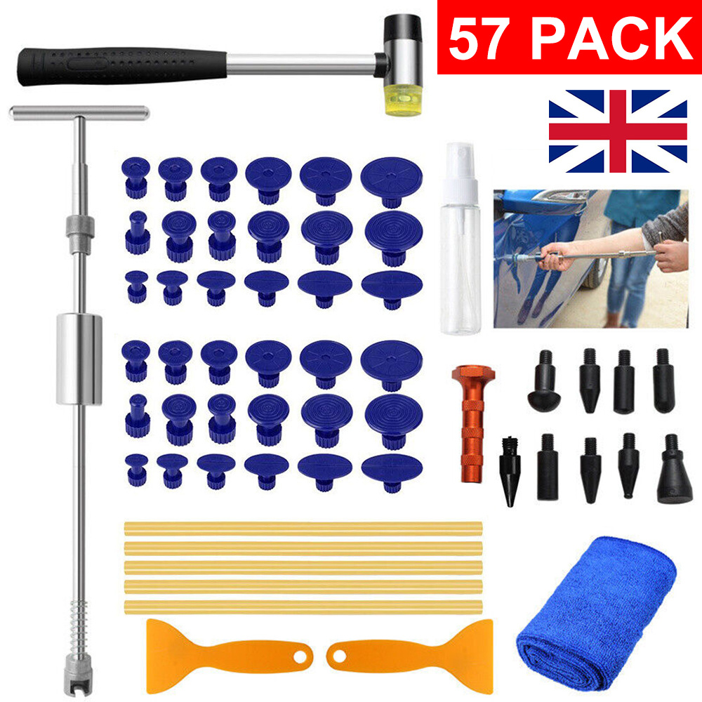 57pcs Professional Paintless Dent Repair Rod Kit, Auto Body Tool Set