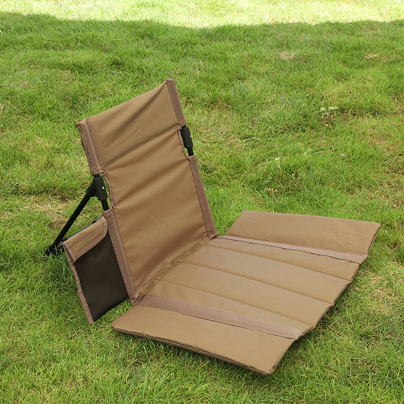 Portable Folding Chair with Thick Cushion, Outdoor Travel & Camping