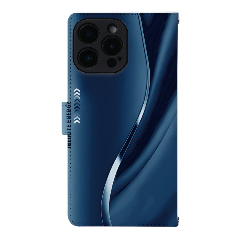 TEMU Phone Case - 2d Flat Blue Rhythmic Luminous Suitable For Iphone 17 Air 16 16e 15 14 13 12 11 Xs Max Xr 8 7 6 Plus Se 2020 2022 Wallet-style Card