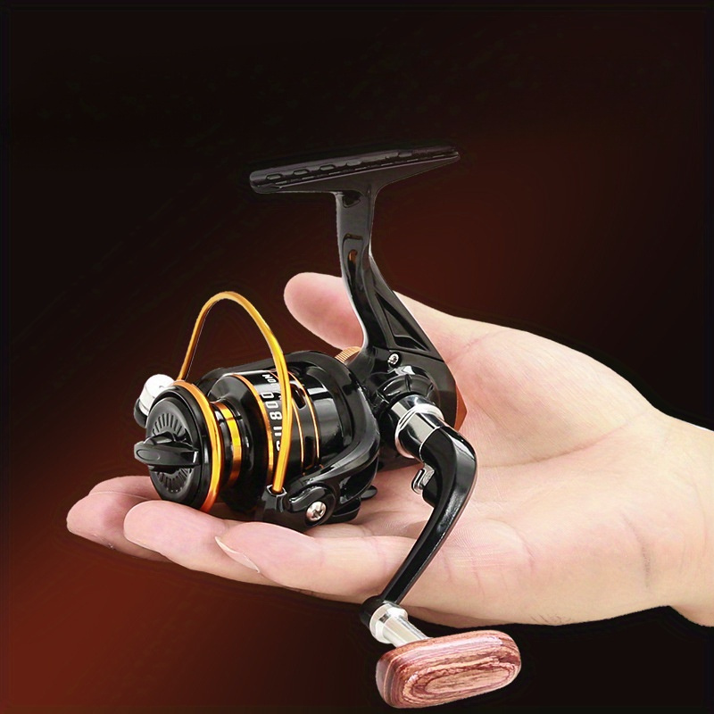 

Mini Fishing Reel, Stainless Steel & Abs Construction, Black, Smooth Rotating Action, For Carp And