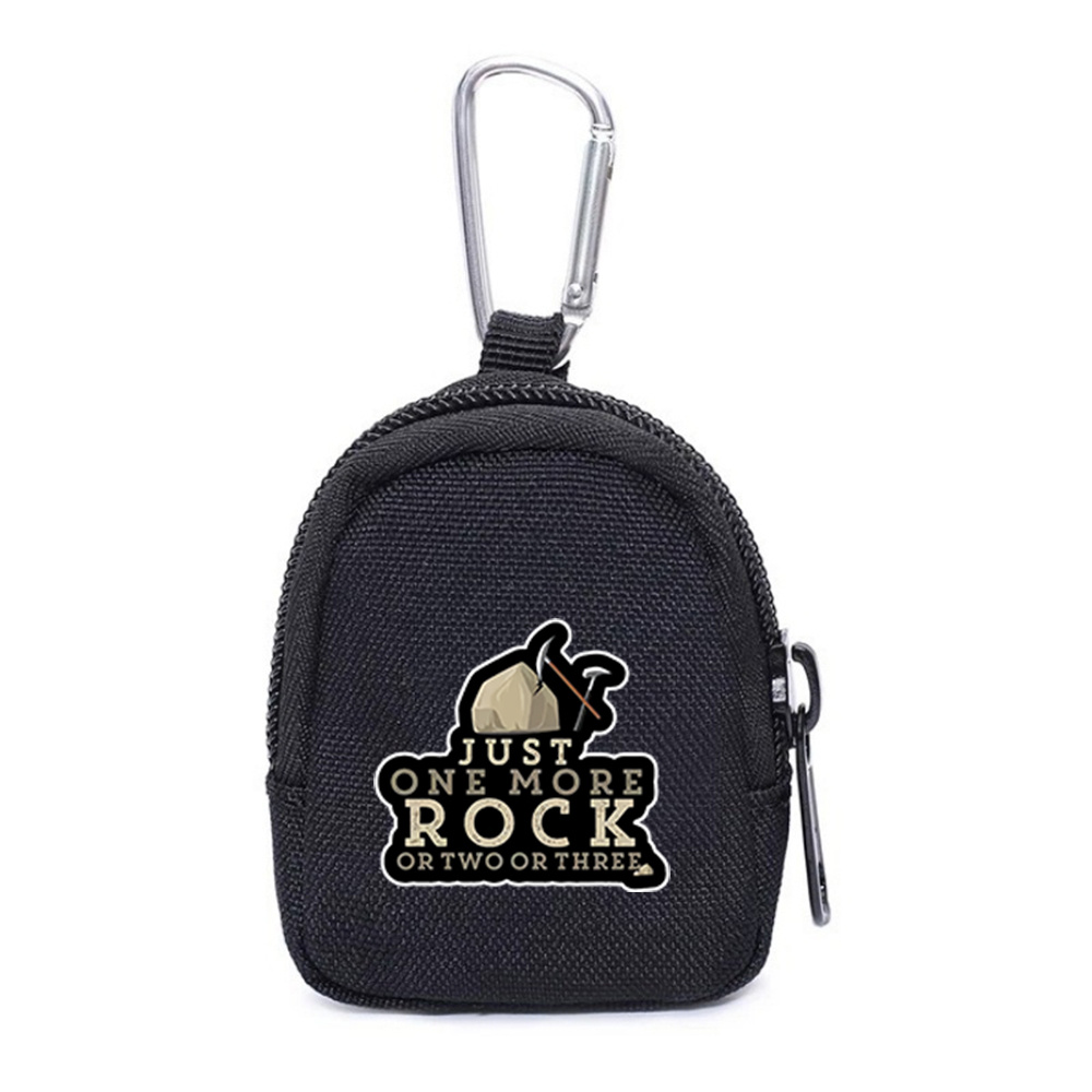 TEMU 1pc Gift 1 More Rock Ortwo 3 Men's Small Coin Purse Slim Mini Zipper Wallet For Keys Cards