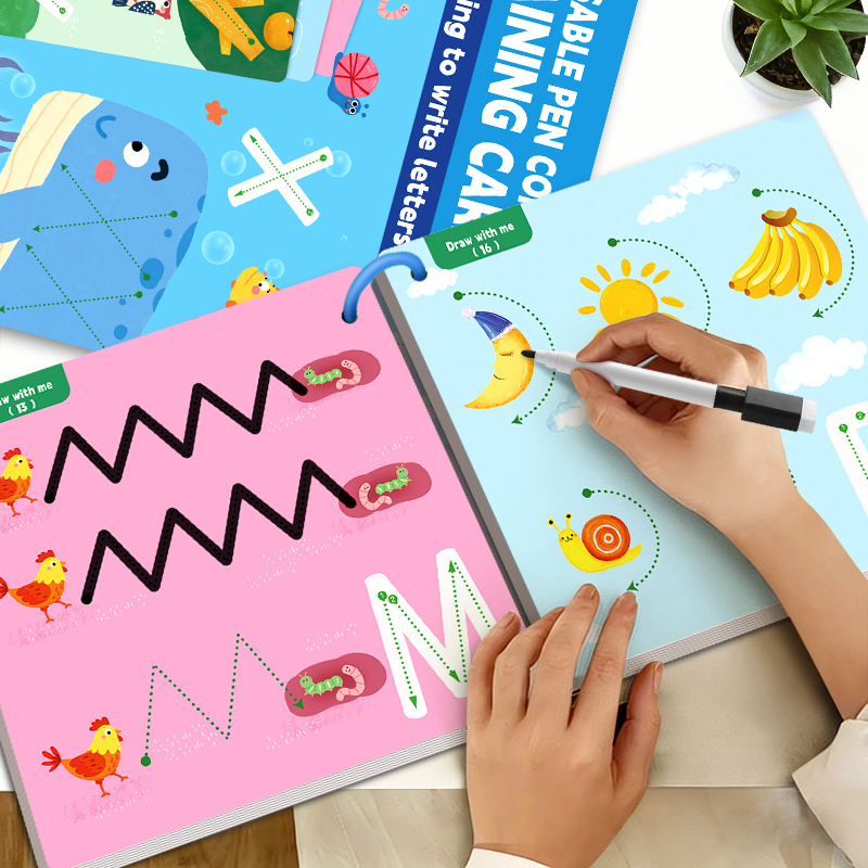 Children's Pen Control Training Workbook for Handwriting Practice