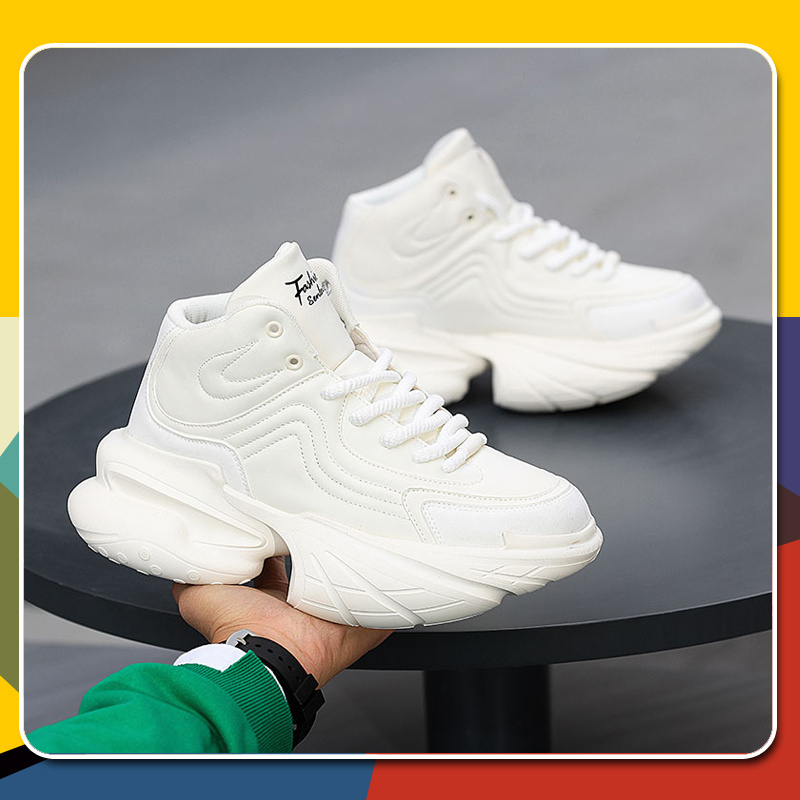 Fashionable Men'S Shoes Foreign Trade Trendy Shoes Men'S Thick-Soled Height-Increasing Daddy Shoes Men