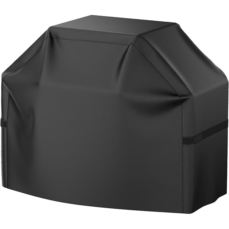 TEMU Waterproof Bbq Grill Cover, Heavy Duty 420d Oxford Fabric Gas Grill Cover, Uv Resistant, Windproof, Dustproof, Fits Most Grills For , -, , Black