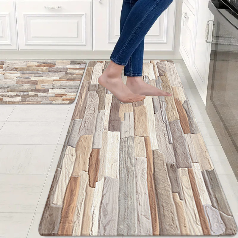 TEMU 1pc Gradient Stripe Pattern Large Floor Mat, Suitable For Kitchen Floor Mats, Bathroom Floor Mats, Living Room Floor Mats, Bedroom Floor Mats,