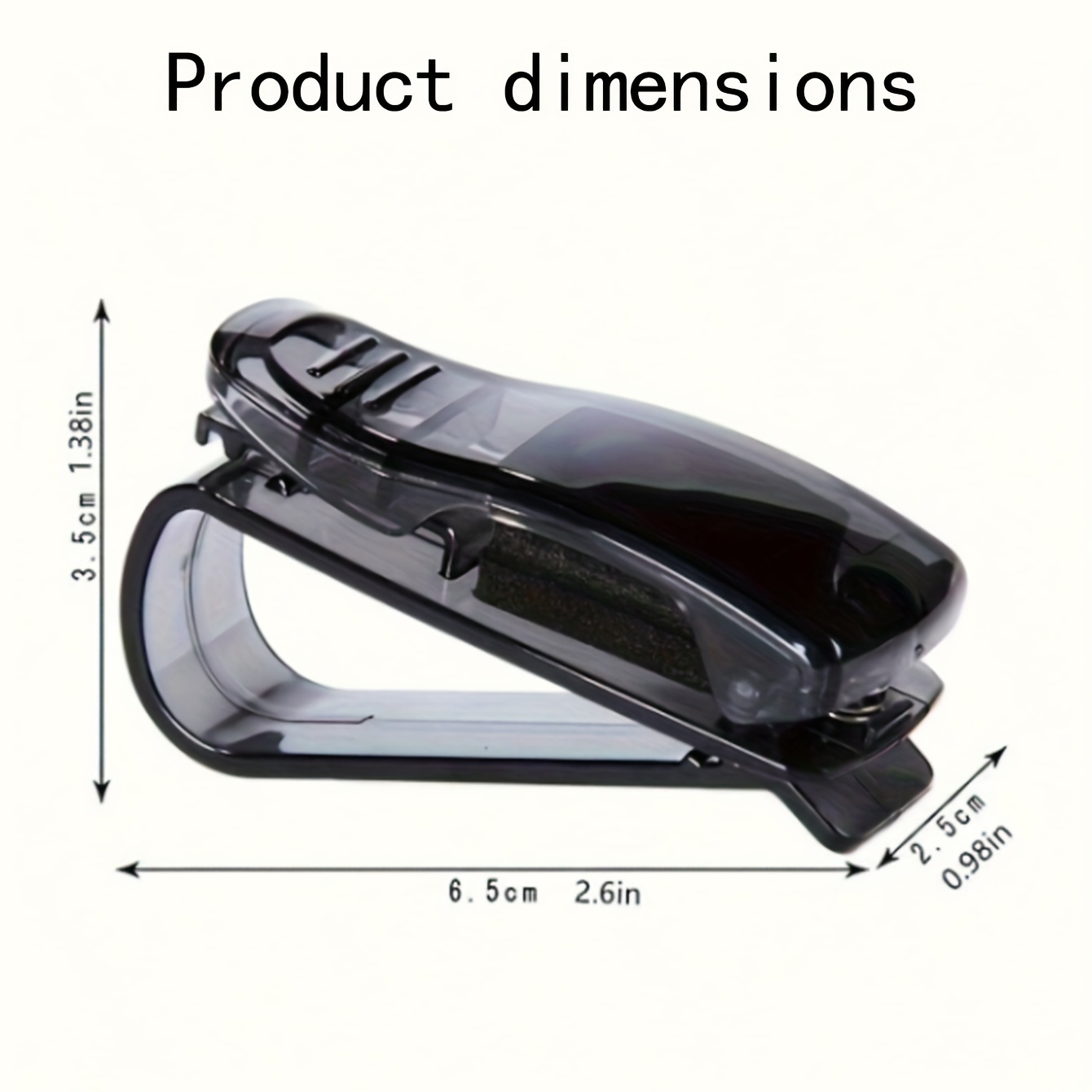 Multi-Function Car Sun Visor with Glasses Holder, Bill & ID Card Slots - Durable ABS Material, Essential Auto Interior Accessory, Eye Glasses Holder
