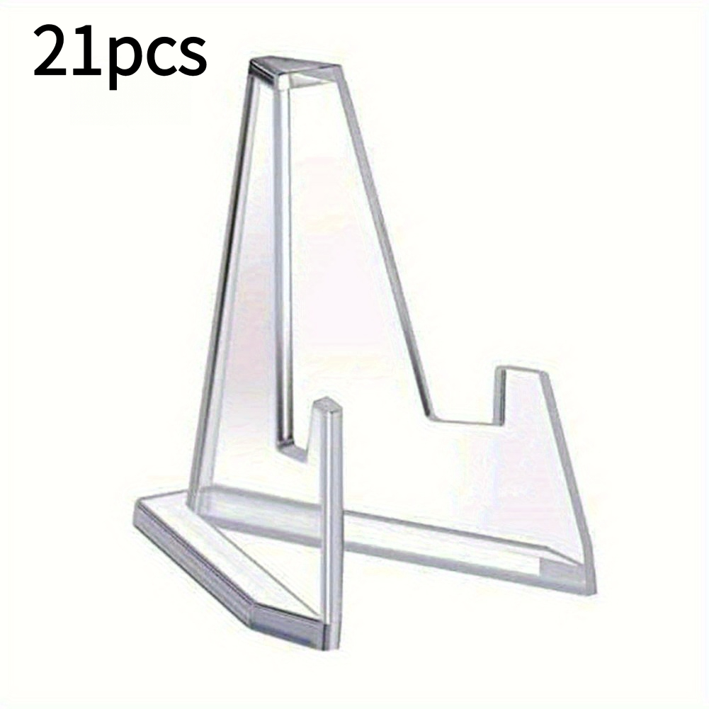 TEMU Lot de 21 présentoirs en acrylique pour pièces commémoratives, idéaux pour expositions d'art, organisateurs de bijoux à suspendre