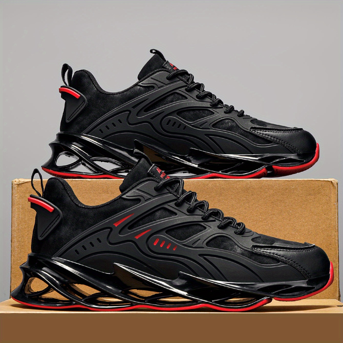 mens black breathable fabric sneakers with red accents stylish running shoes durable rubber sole lace up closure     low     casual wear   footwear lowtop sneakers   sneakers