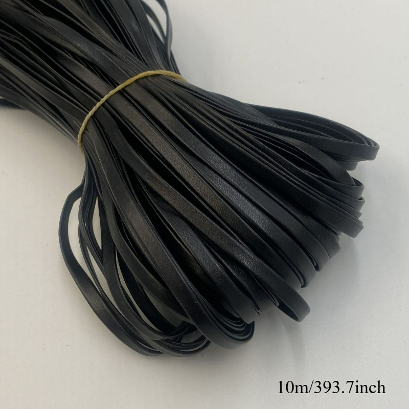 TEMU 10m/393.7inch 5mm Faux Leather Rope - Soft Flexible Craft Strap For Jewelry Making, Watch Bands, Bag Handles & Home Decor - Crafting Supplies,