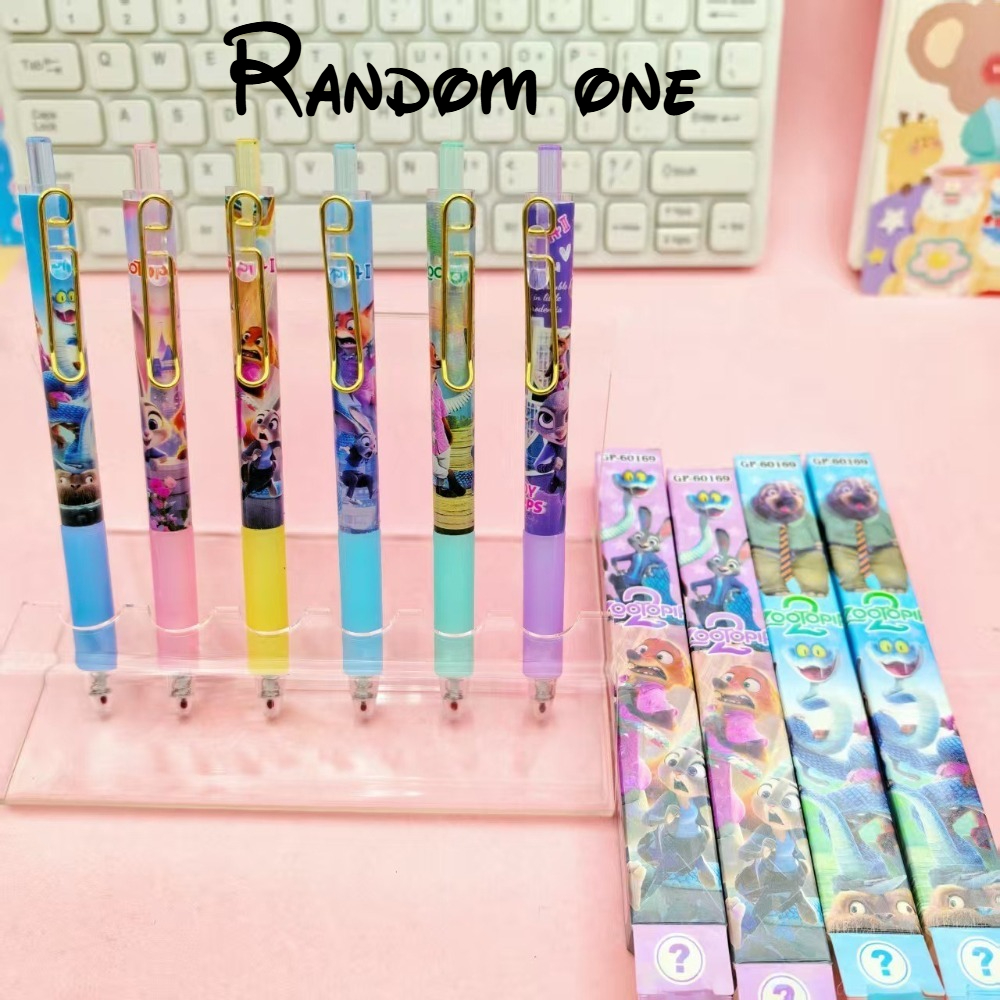 TEMU Penne gel Zootopia casuali, penne timbro Judynick, strumenti di scrittura, regali , articoli per ufficio, premium, penne originali, penne da ,