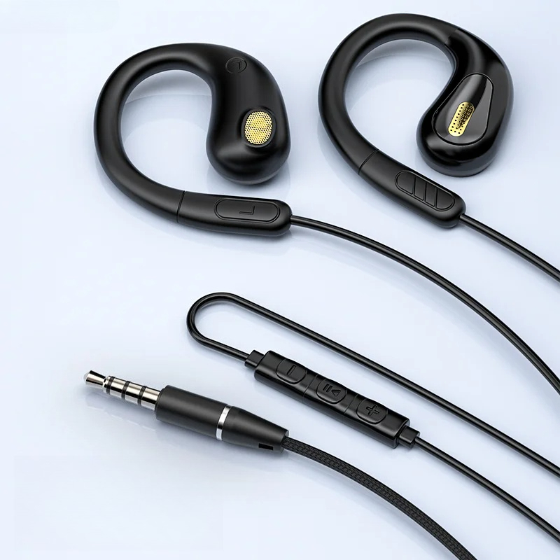 Image of New Clip .5mm/tyep Digital Chip Wired Headphones, 9d Surround Sound Sports Headphones With High-definition Microphone, Suitable For Headphones For Mobile Phones And Computers