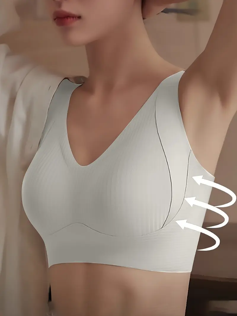 4pcs set esselegance closure adjustable gathered seamless no steel ring comfortable bra Product details 9