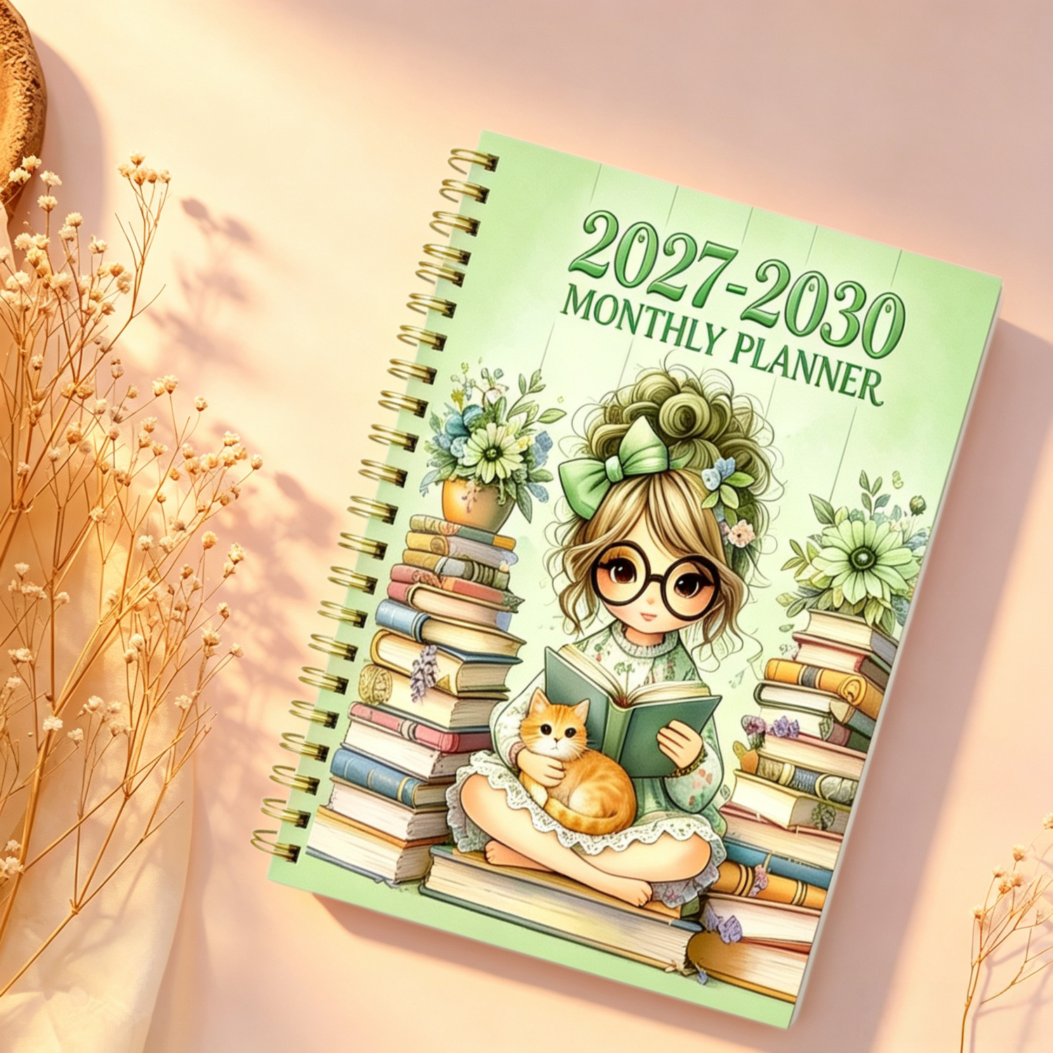TEMU Agenda/Calendrier Mensuel 2027-2030 - 2027 à Décembre 2030, 4 Ans d'Agenda de Planification Mensuelle, Journal Multicolore Décontracté sur le