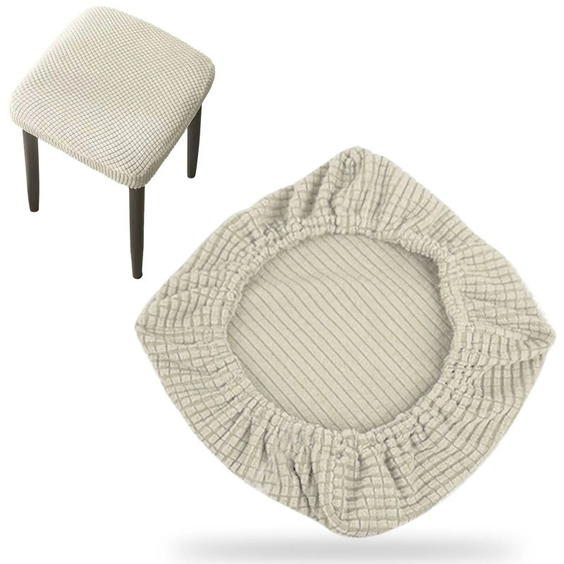 Square Seat Covers For Dining Chairs, Ideal For Weddings, Parties, And Bars, Featuring A Stretchable Design With A Non-slip Feature