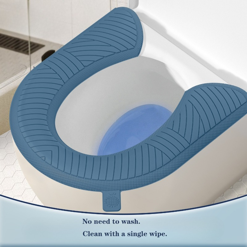 TEMU Universal Toilet Seat Cover, Thickened Household Washable Toilet Seat Cushion