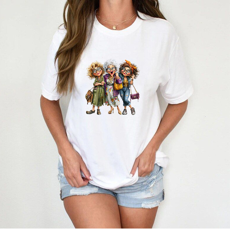 TEMU 3 piezas, Stickers de transferencia de , Calcomanías termoadhesivas - Diseños modernos para mujeres mayores - Adecuado para hacer camisetas,