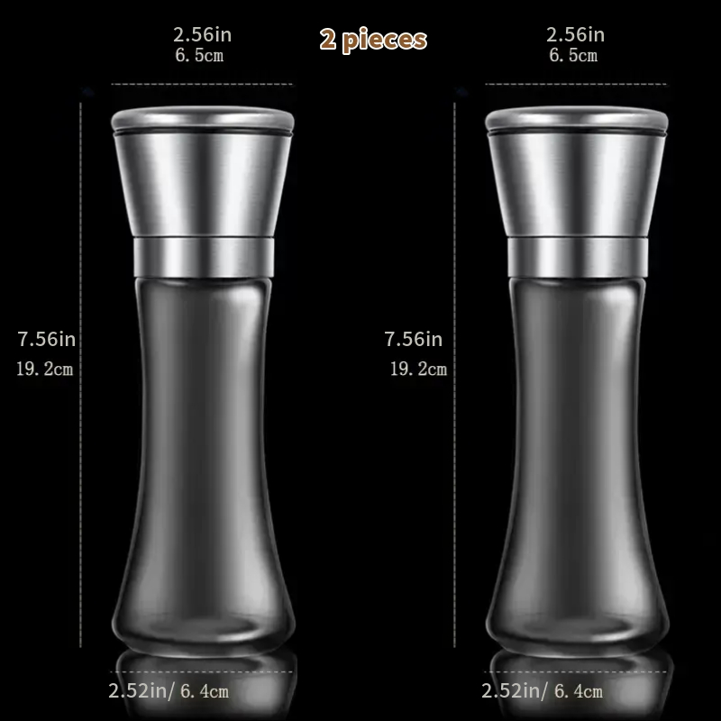 TEMU Pepper Grinder, Sea Salt Grinder, High- Salt And Pepper Powder Machine, Kitchen Pepper Grinder And Salt Grinder, Elegant And Practical