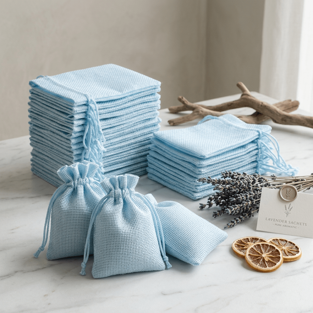 TEMU Cadeau Pour Elle/Lui 32pcs Sacs à Cordon en Toile de Jute , Sachets Cadeaux Respirants avec Support de Sacs et Cordon Double Durable pour Tiroir