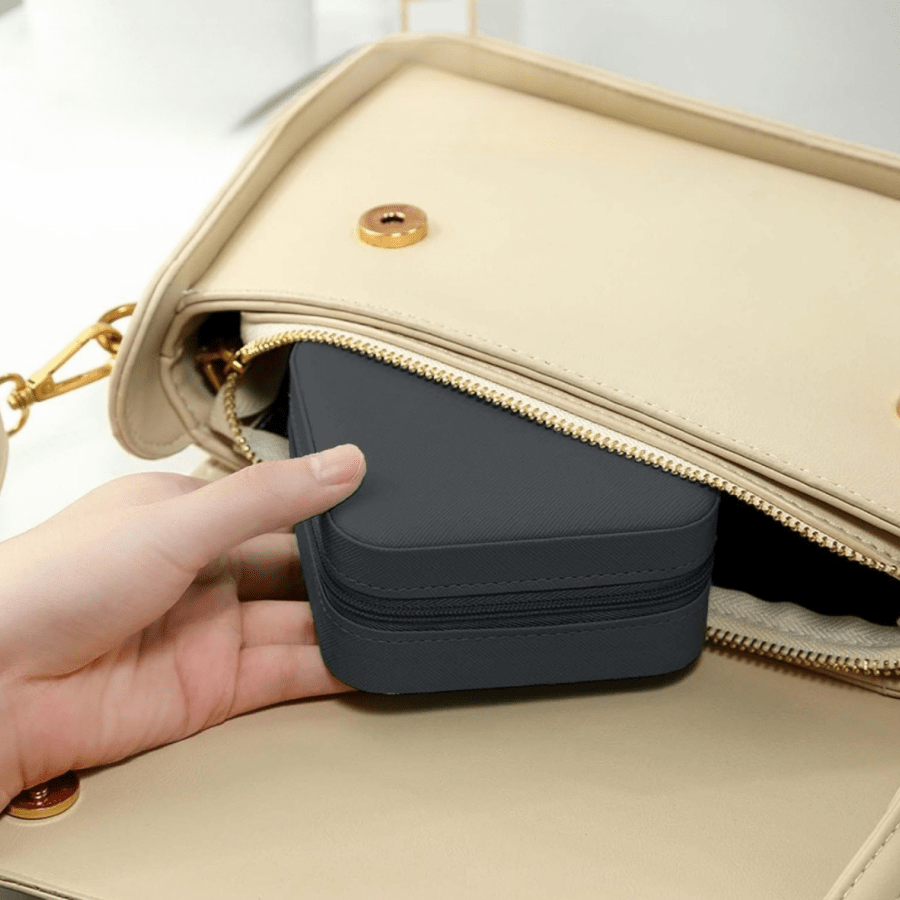 12 8pcs travel jewelry organizer case mini   leather jewelry boxes with multiple compartments for rings earrings necklaces valentines day mothers day christmas graduation gift for women jewelry gift box jewelry boxes Product details 3