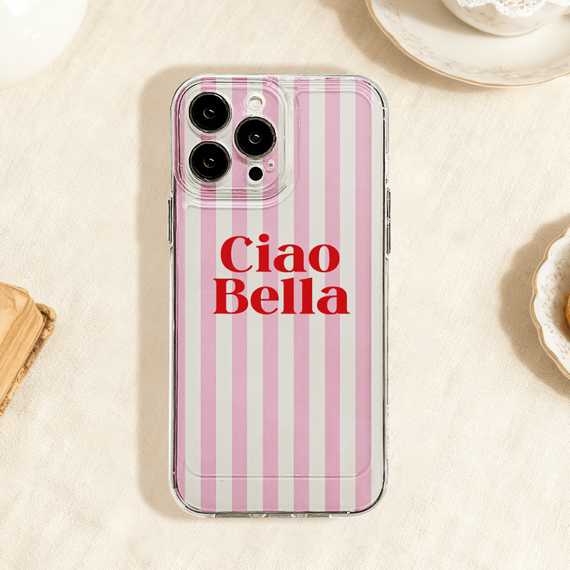 TEMU Étui Téléphone : Bella Motif - Design Chic Typographie Art - Antichoc et pour for Samsung Galaxy A73 72 71 70 52 50 32 20s 14 15 10s 06 05 04 03