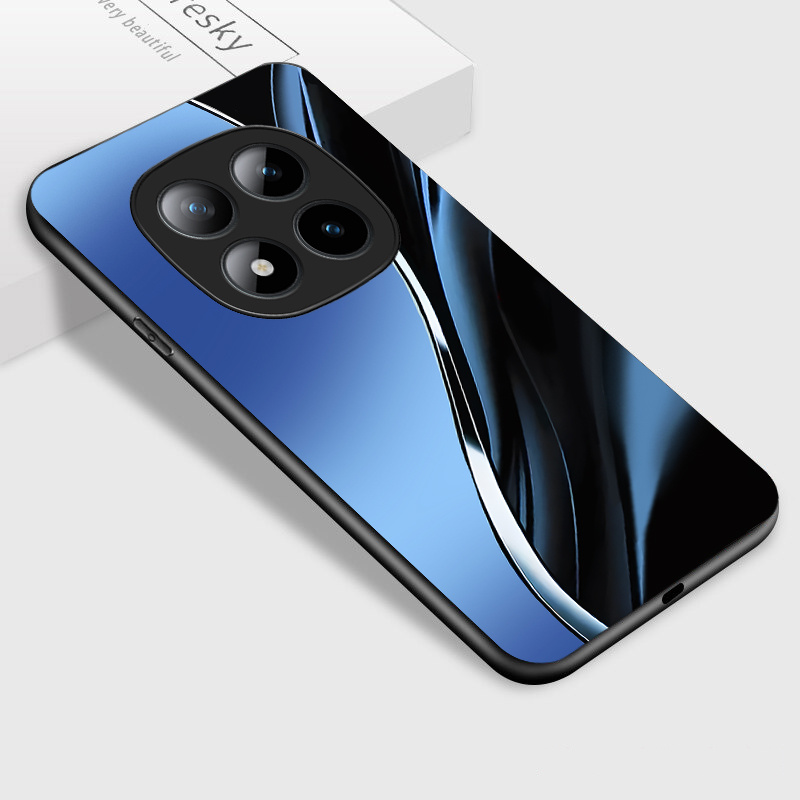 Etui za telefon - Etui za Redmi Note 15 Pro Plus Pro+ 5G, dinamična črna barvna gradientna vzorčasta elegantna sijajna zaščitna maska, daril