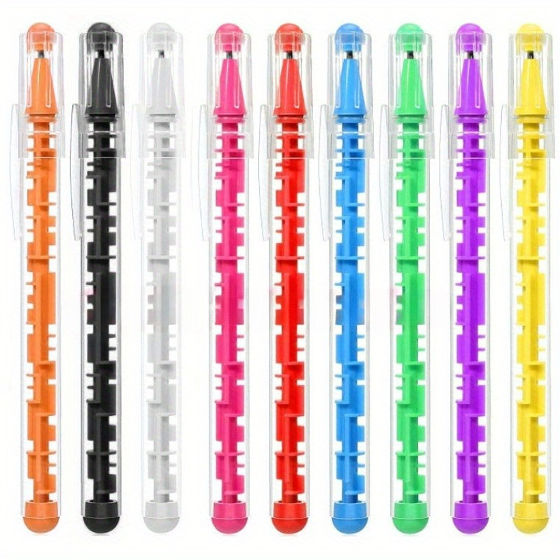 Image of 4pcs Creative And Fun Maze Ballpoint Pens - A Novelty Learning Stationery Item, Suitable For Classroom And Office Writing Supplies, Student Prizes, Colors Random