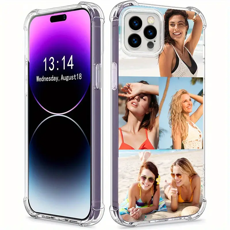 Personalised Shockproof Phone Case With Name - Clear, For IPhone 13, 12, 11, XR, 14, 15