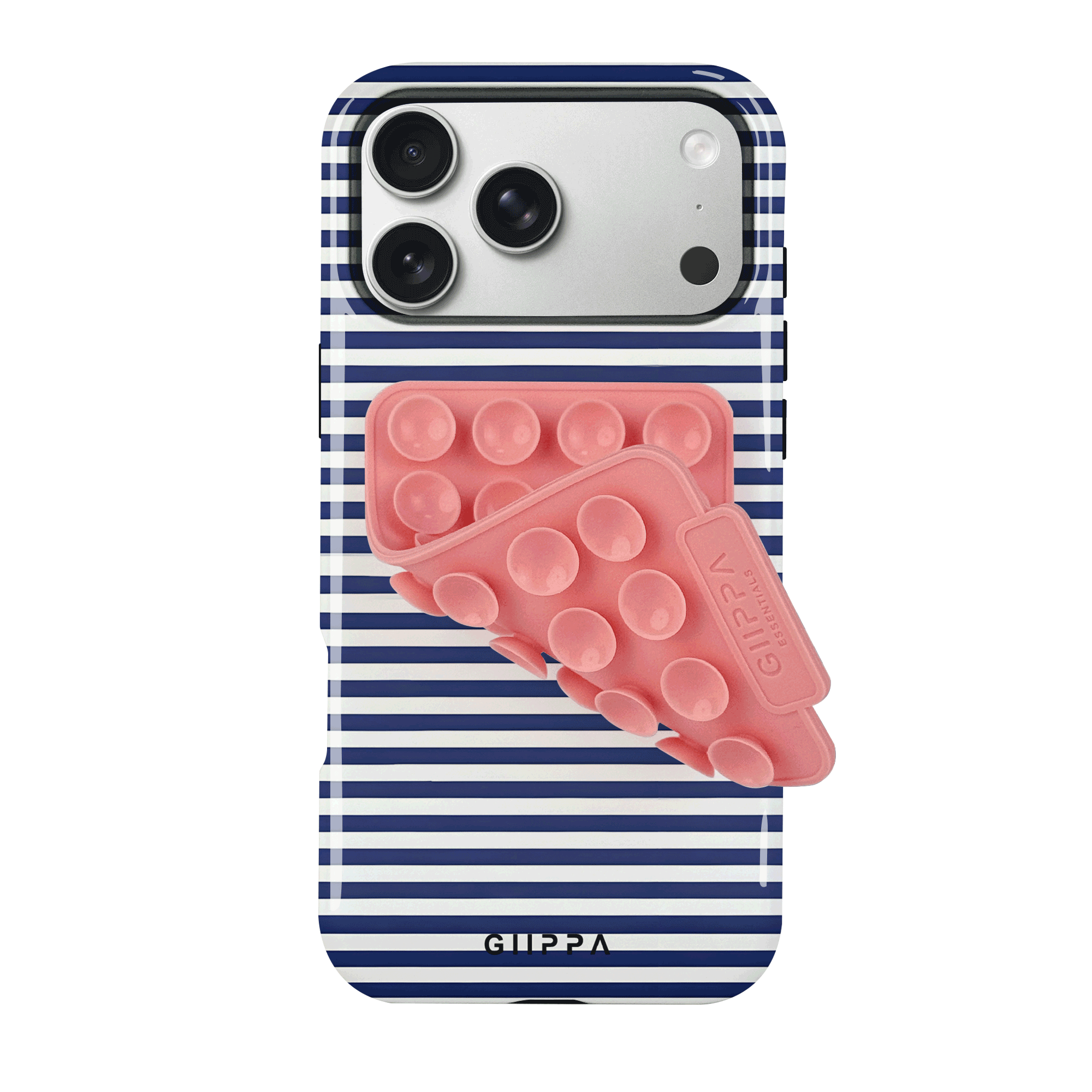 TEMU Phone Case: Gllppa Glossy 2in1 Film Case & Pink Suction Cup Set/tough Dual Layered/superior Protection/durable/phone Case For Iphone