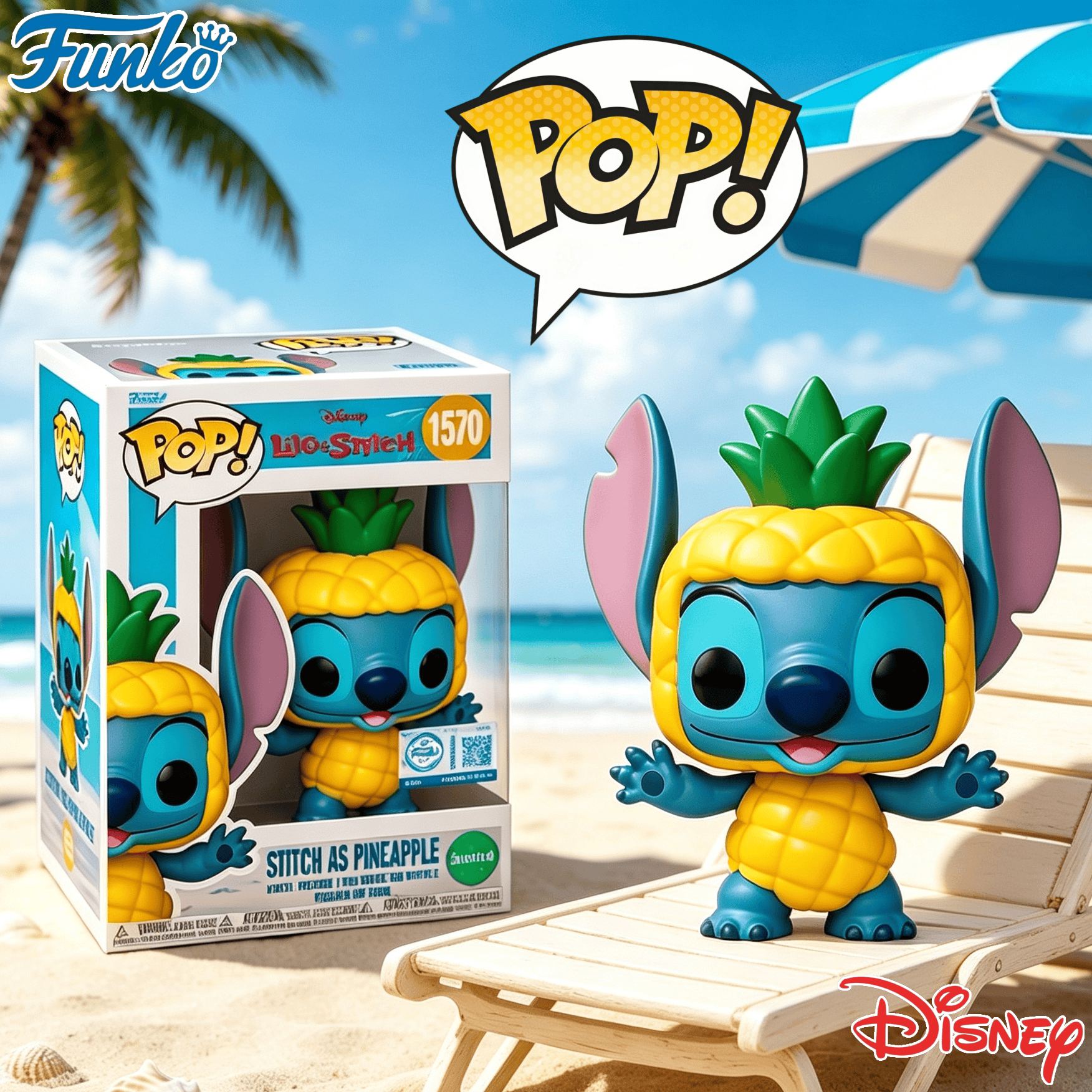 Funko POP Stitch com ananás