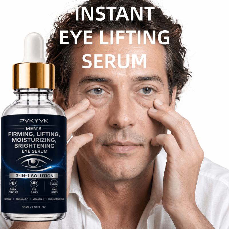 Image of Men's Instant Eye Lifting Serum-[special For Puffiness&darkcircles&wrinkles]-with Retinol.vitamin C.&moisturizes Skin. Wrinkles, , Etc. Of Dark Circles. Area.ideal Gift For Men