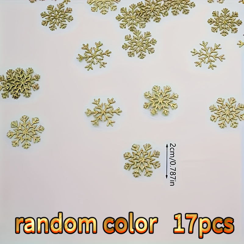 TEMU 17 pezzi di argentati/dorati - Colori casuali per decorazioni natalizie e festive, casa, ufficio e per feste a tema, decorazioni natalizie, un'