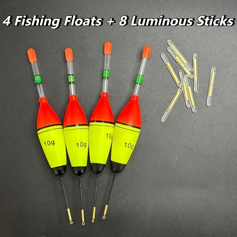 Image of 12pcs/lot Fishing Floats Set 10g 20g 30g Foam Float Bobber For Fishing Additions Gear Fishing Tackle