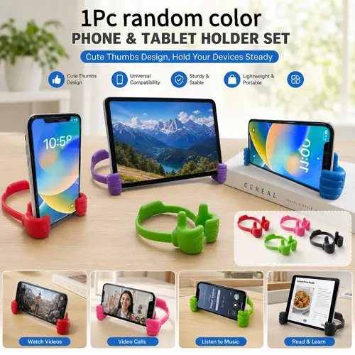 Using Tablet Cartoon tablet stand for desk sold on Temu United States