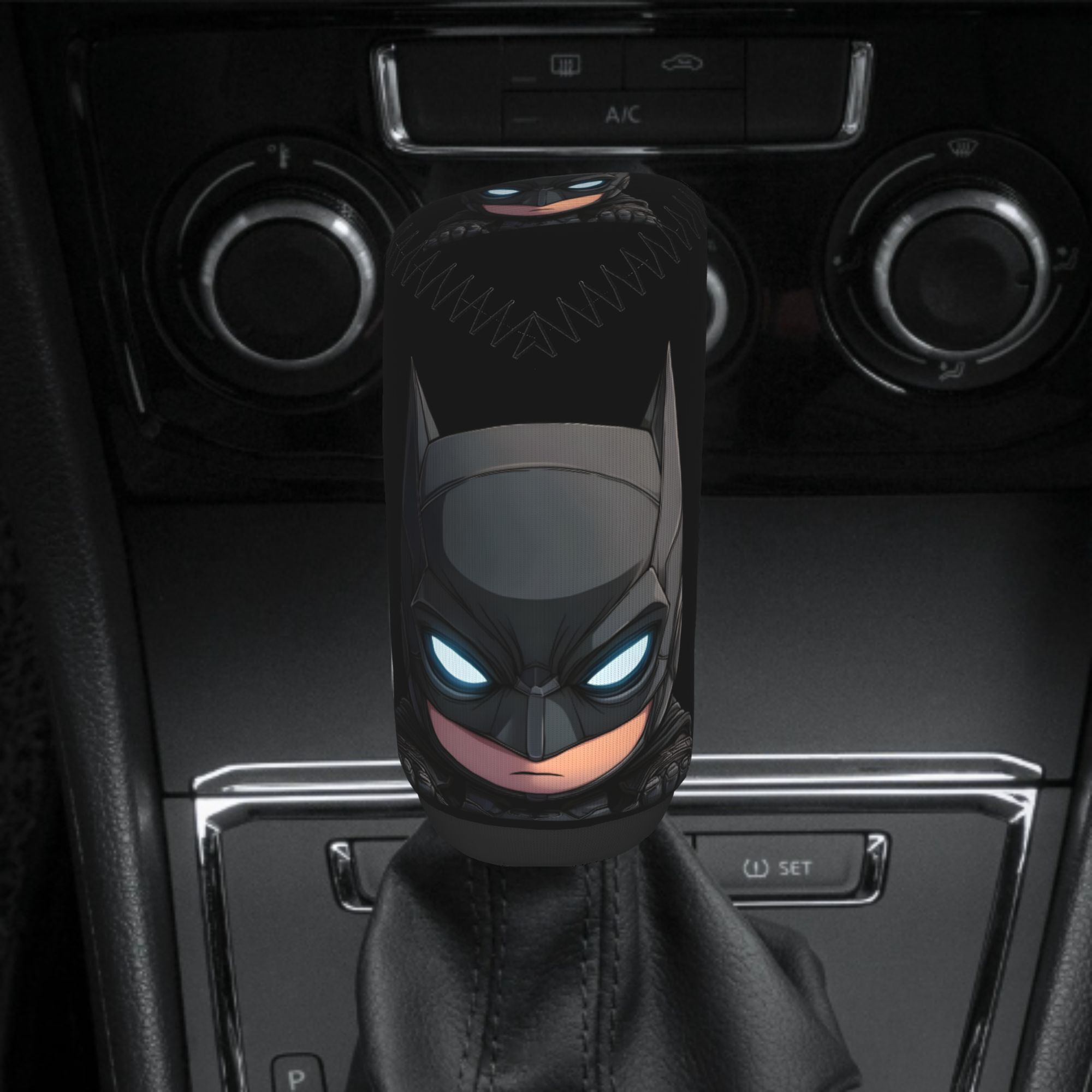 TEMU 1pc Warner . League City The Batman Car Gear Shift Cover, Modern Gear Shift Dust Cover, Vehicle Interior Accessory, Fits Most Vehicles, Present